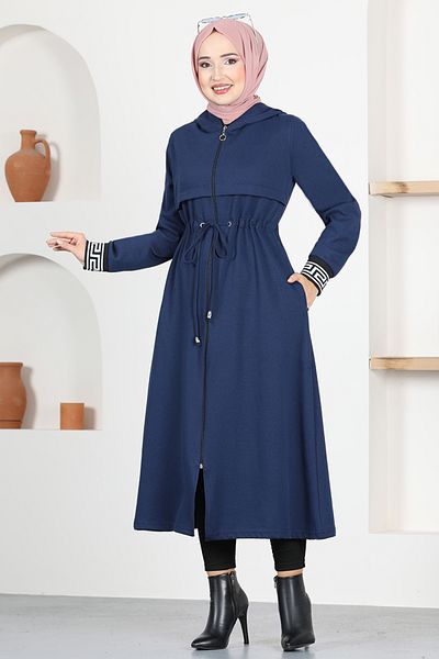 ModaMerve Hooded Cap MSL8172 Navy Blue