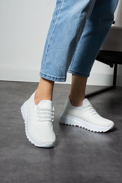 KOTAN Pantofi sport albi ortopedici ușori pentru femei - pantofi casual cu talpă moale