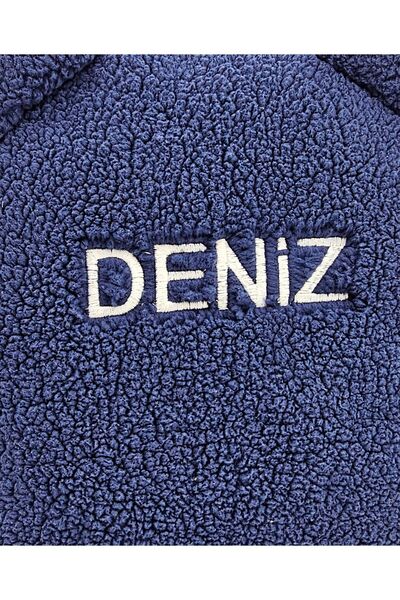 Tosbiş [İSTEDİĞİNİZ İSMİ NAKIŞLA YAZIYORUZ ] Teddy Lacivert 0-8 Yaş Çocuk Sırt Çantası, Anaokulu-kreş