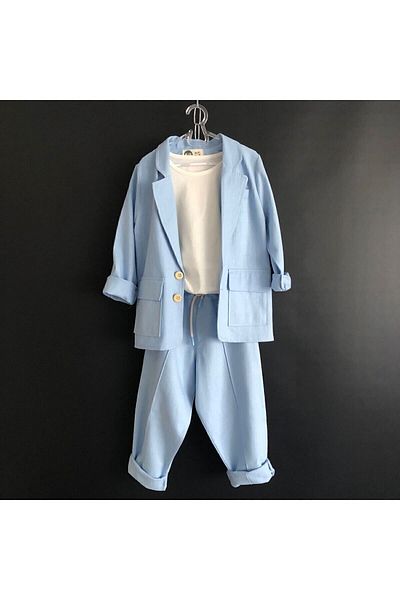 rg kidsstore Boy's Linen Suit