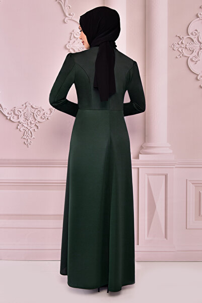 ModaMerve Φόρεμα με πούλιες Emerald Asm2545