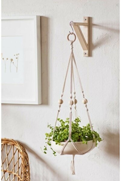 ME TERRA Makrome Ip Askı Saksılık Çiçeklik Çiçek Cicek