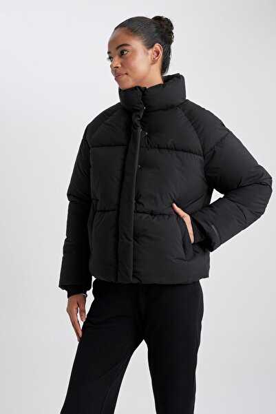 DeFacto Fit Su Geçirmez Dik Yaka Puffer Şişme Mont A1550ax23au