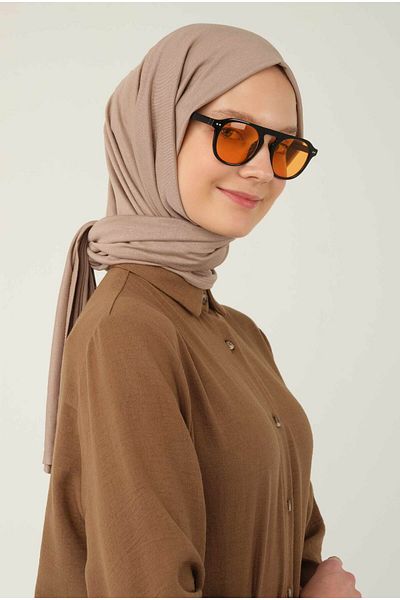 HEQA Mink Colored Combed Shawl