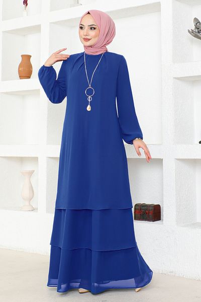 ModaMerve Φόρεμα Saks Chiffon - Μοντέλο ASM2698