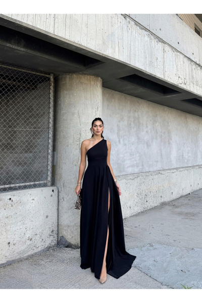 Sindimoda Stevee Yırtmaçlı Uzun Abiye