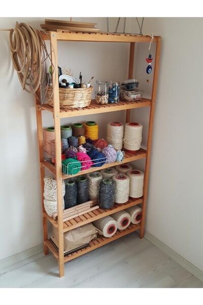 MrtAhşap Stand Kayın Ağacından Çiçeklik Saksılık