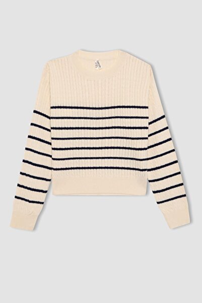 DeFacto Crew NecK Girl's Sweater - B1702a823wn
