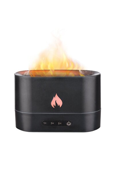 AET Ultrasonik Hava Nemlendirici Buhar Makinesi Alev Simülasyonlu 250Ml Aroma...