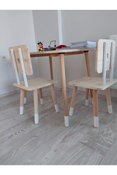 MrtAhşap Montessori Çalışma Masası Ve 1 Adet Sandalyesi