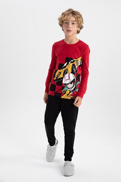 DeFacto Boy's Pajama Set - Printed, long Sleeve, B2645a823au