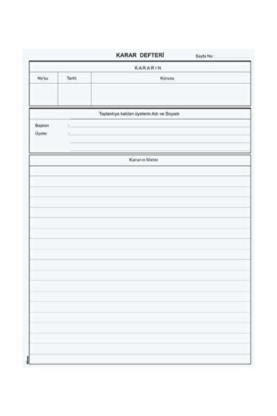 Dilman Müdür Karar Defteri Numaralı