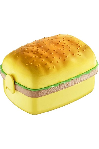 AsyaDesing Rectangular Hamburger Look Lunch Box Storage Container
