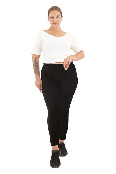 AYSU Black Plus Size Ribbed Tights