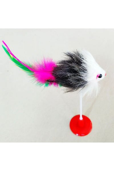 Demirhan Group Cat Dog Suction Cup Toy Furry Mouse
