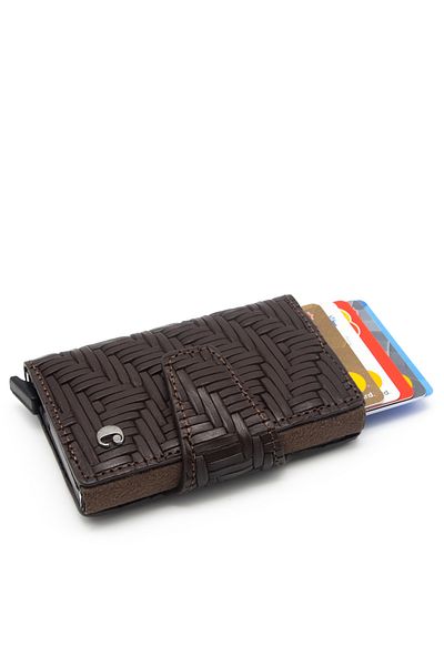 Cacharel Θήκη πιστωτικής κάρτας Gladiator Leather Brown - 0270G66