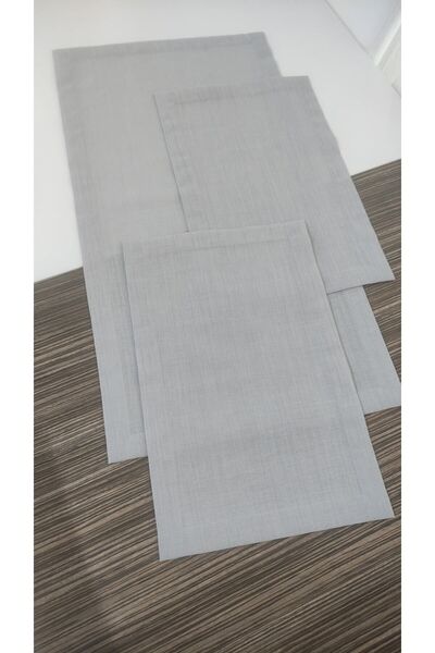 Etuval Linen 3 Parça Salon Takımı Gri Renk Etamin Işlemeye Uygun. Orta Sehpa ...