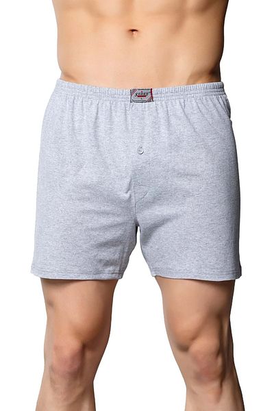 SEDEF YILDIZ Gray Men's Combed Cotton Boxers