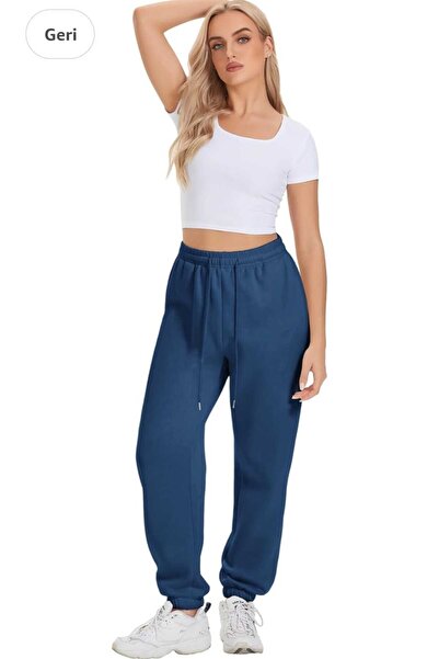 yg ydn giyim 3ip  Kumaş Yumuşak Dokulu  içi pamuklu Bol Kesim KIŞLIK jogger paça  Pantolon-paça lastikli-