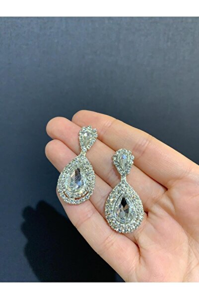 BEYOĞLU NİŞANTAŞI Taşlı Gelin Düğün Kina Nişan Nikah Abiye Küpesi