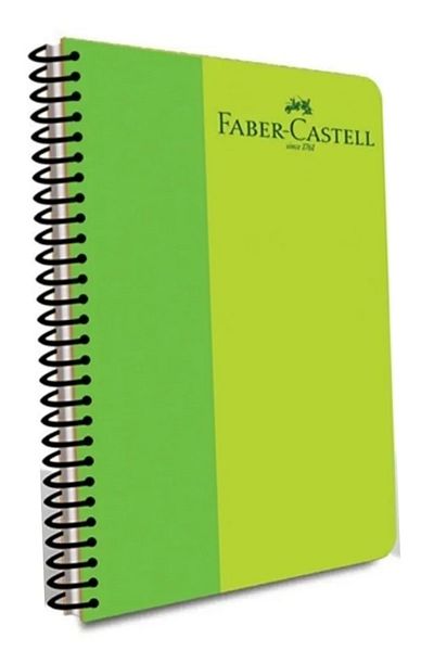 Faber Castell A4 160 Sheets Lined - Spiraled Bicolor Plastic Notebook