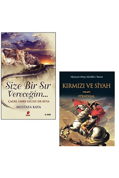 Fenomen Kitaplar SİZE BİR SIR VERECEĞİM & KIRMIZI VE SİYAH SETİ