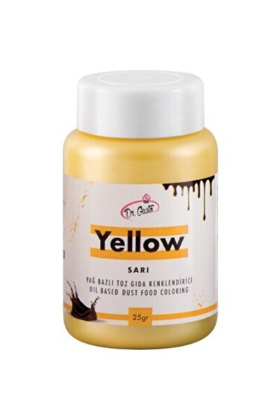 Dr. Gusto Yağ Bazlı Toz Gıda Boyası Sarı 25 Gr