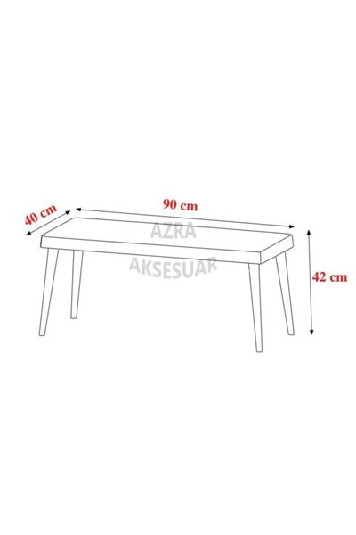 WATERYBROOK Benc  Puf  Bank  Çeşitleri Ahşap Ayaklı  Ahşap Bench  Çift Kişilik Puf
