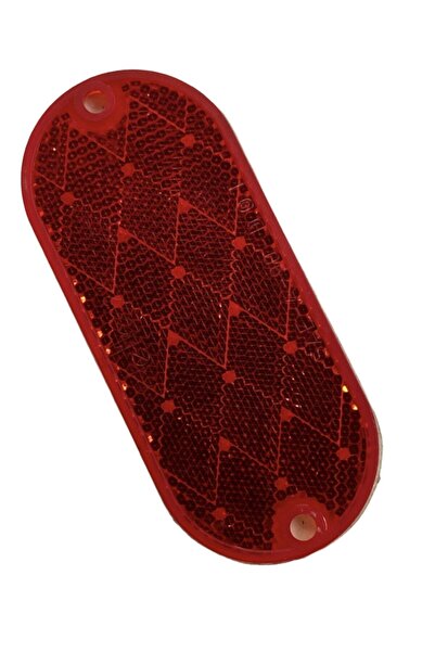 gcstore Kırmızı Vidalı & Yapıştırma Oval Reflektör 1.kalite Kedi Gözü Karavan/kamyonet/römork