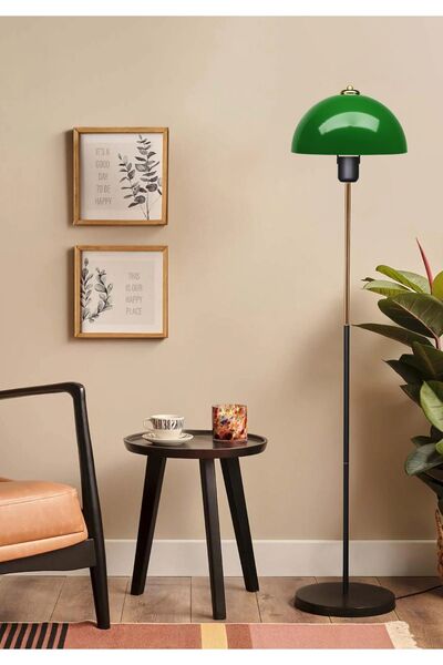 HOMİNG Swiss Özel Koleksiyon Dekorasyon Gece Lambası Retro Yeşil Lambader