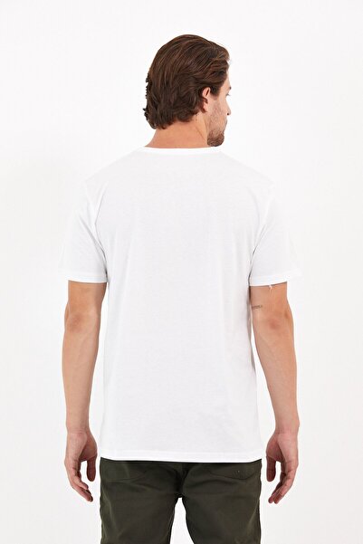 Blah pánské tričko - White monkey Quit print, Artificial Intelligence Design, 100% bavlna, Comfortable Combed Fit @xai