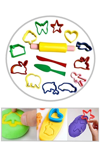 Ax Axentia 15 Piece Education Training Toy Play Dough Mold Mold Set