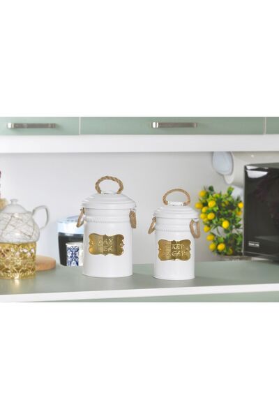 Yıldıray Metal Çay Ve Şeker Saklama Kapları