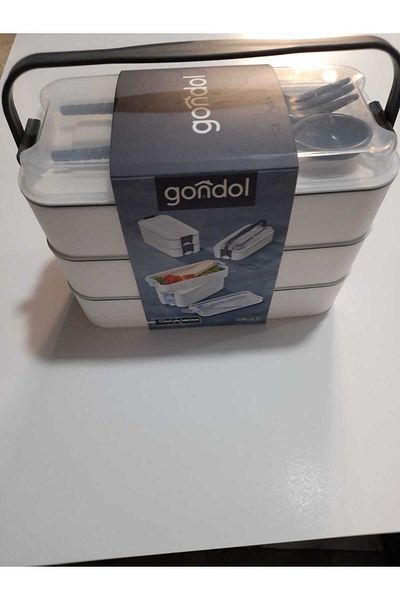 Gondol Plastik Reis Home 3 Layer - Colorful Feeding Bowl