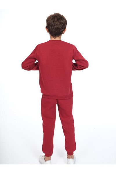 Kamex Claret Red Children's Thread Printed Brooklyn