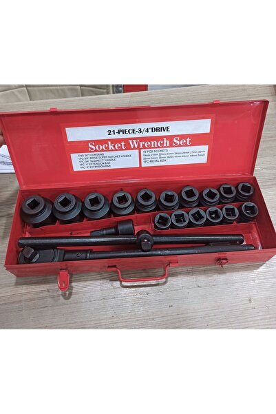 pçs Ağır lokma takımı 3/4 19 dan 50 kadar PCS