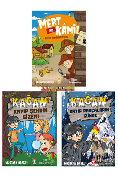 Timaş Çocuk 3.4.Sınıf okuma prestij kitaplar-Kağan Kayıp Şehrin Gizemi,Mert i...