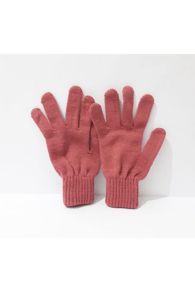 renkli çiçekler Women's Gloves Pink Color Gloves for Women