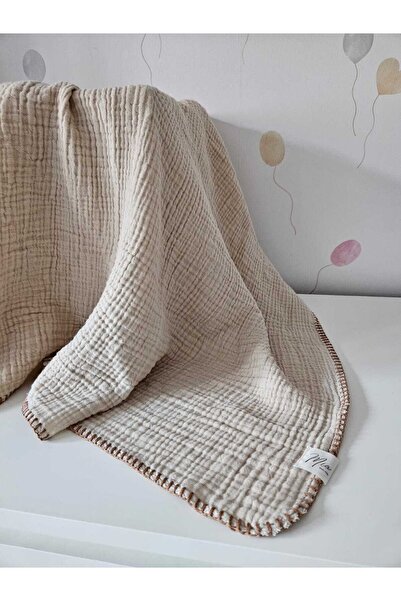 Mia بطانية أطفال من الموسلين مكونة من 4 طبقات - مخيطة على شكل راعي البقر للمن...