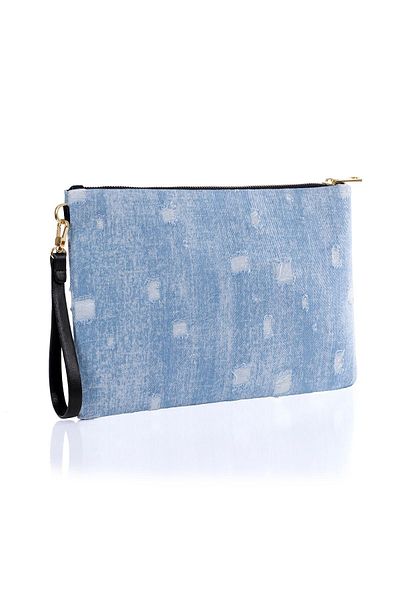 Ecrou Geanta Portofoliu Denim 25 X 17 Cm
