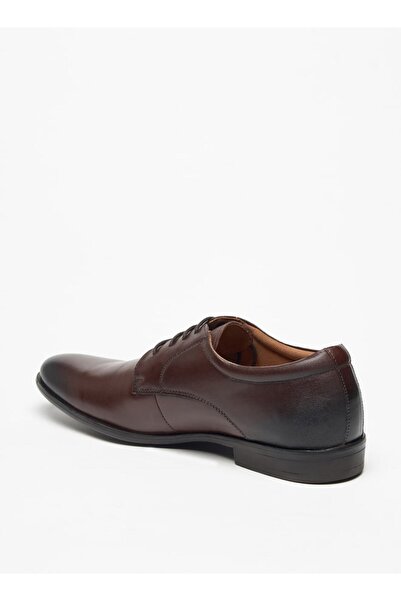 Duchini Men's Solid Derby Shoes with Lace-Up Closure