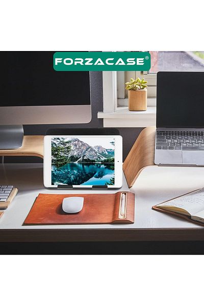Forzacase Ρυθμιζόμενη αναδιπλούμενη πλαστική βάση επιτραπέζιου tablet Μαύρο - Fc212