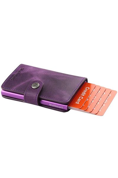 WalSmart Mini Leather Wallet with Smart Mechanism