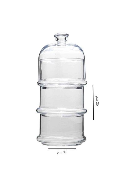 Paşabahçe Small Size 96896 Villa Patisserie 3 Tier Bell Jar