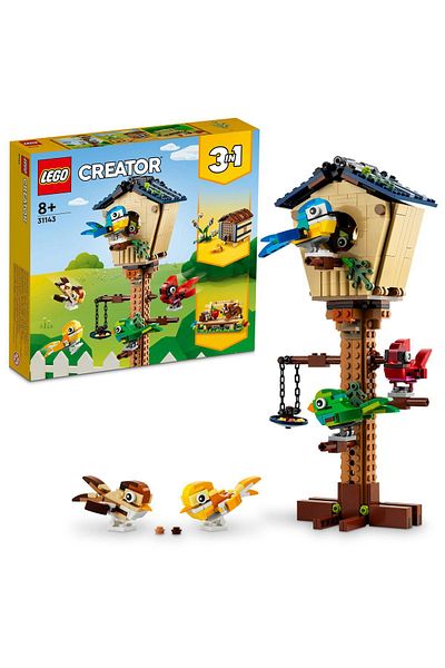 LEGO مجموعة ألعاب بيت الطيور 3 في 1 من كريتور - 31143 (476 قطعة)