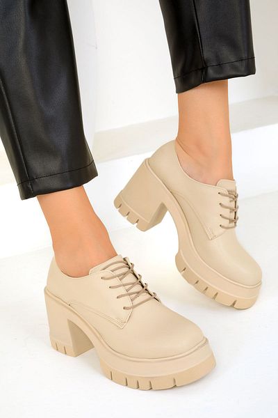 SOHO Beige Freizeitschuhe für Damen 19487