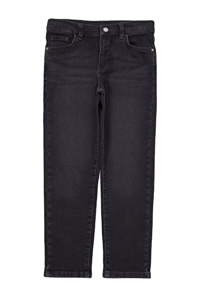 TRENDYOLKIDS Men's Anthracite Straight Denim Trousers - TKDSS24PL00015