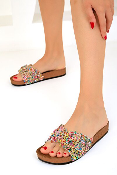 SOHO 19454 شبشب نسائي برونزي موديل