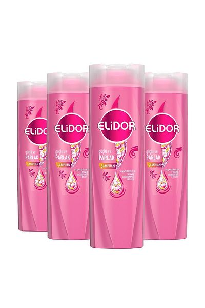 Elidor Superblend Hair Care Shampoo - Strong, Shiny, Vitamin E Factor, Macadamia Oil Collagen 200 ml