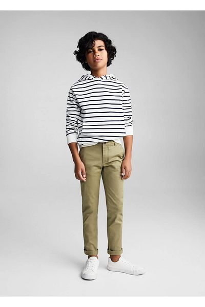 MANGO Kids Green Pants for Kids